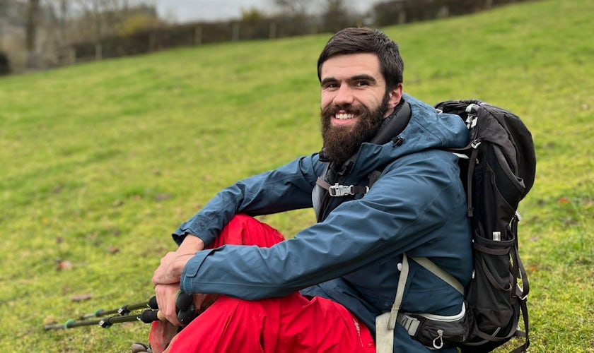 Northcoders student Andrew out hiking