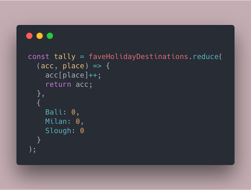Reduce: Five Unusual Uses